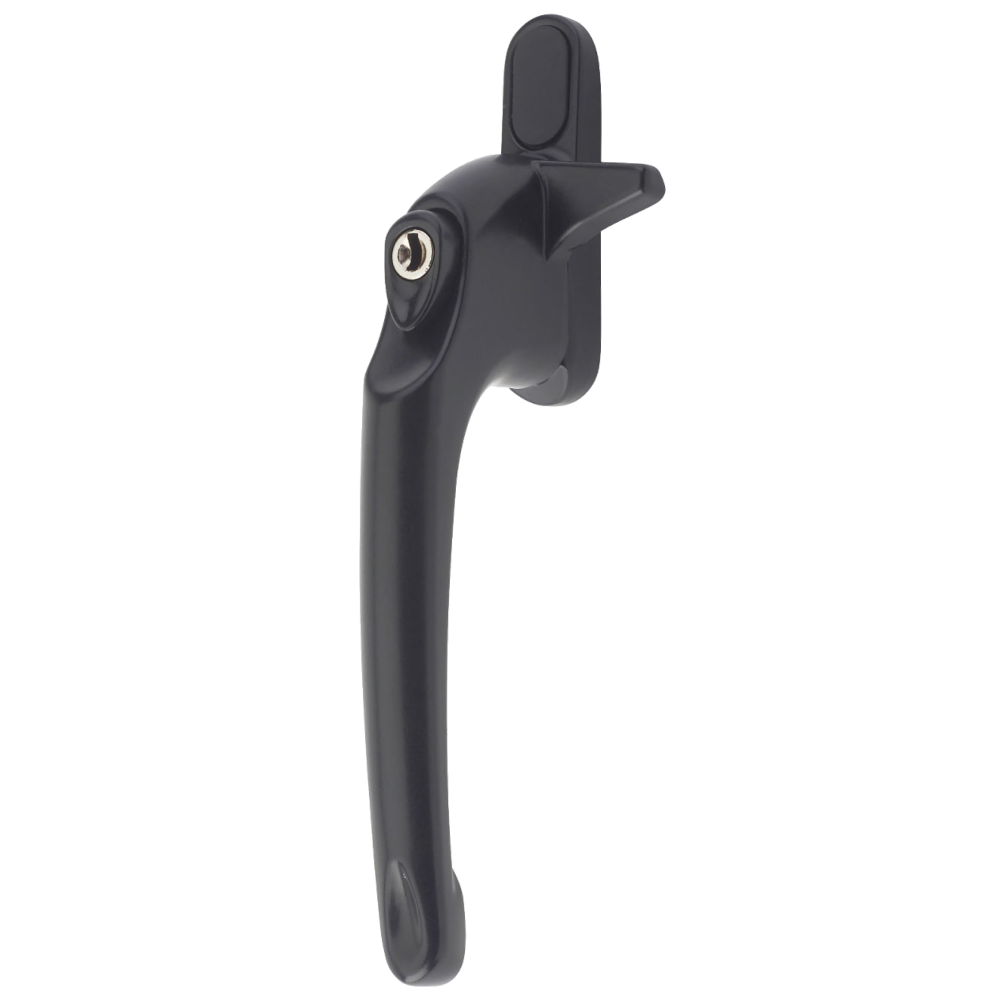 ERA Maxim Cockspur Locking Handle With 12mm Nose Height LH 12mm - Black
