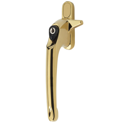 ERA Maxim Cockspur Locking Handle With 12mm Nose Height LH 12mm - Gold
