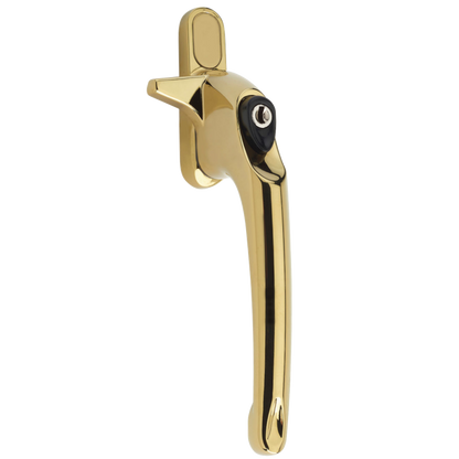ERA Maxim Cockspur Locking Handle With 12mm Nose Height RH 12mm - Gold