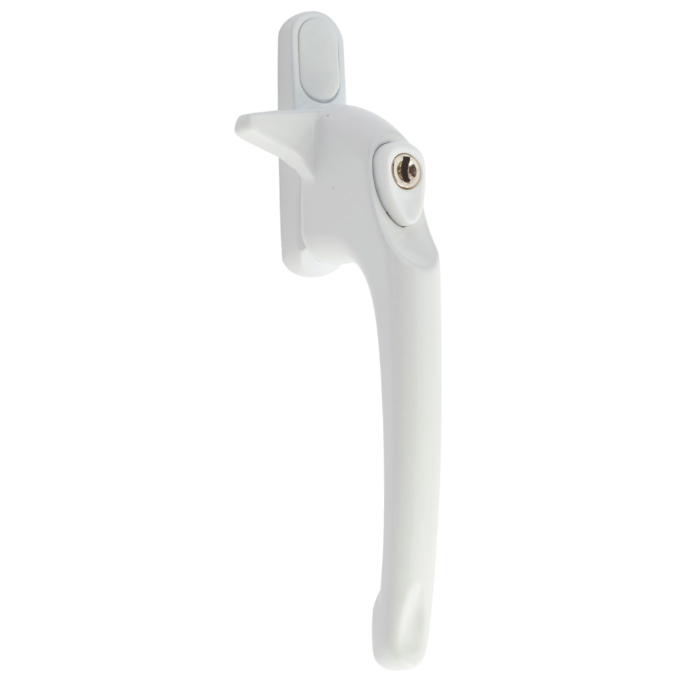 ERA Maxim Cockspur Locking Handle With 21mm Nose Height RH 21mm - White