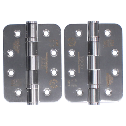 ZOO Ball Bearing Hinge ZHSS243 Grade 13 Certifire/CE/UKCA Satin Stainless Steel