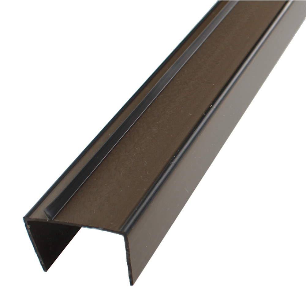 FRAMEFIT Fire Door Bottom Seal Carrier 1 Metre FD30 - Brown