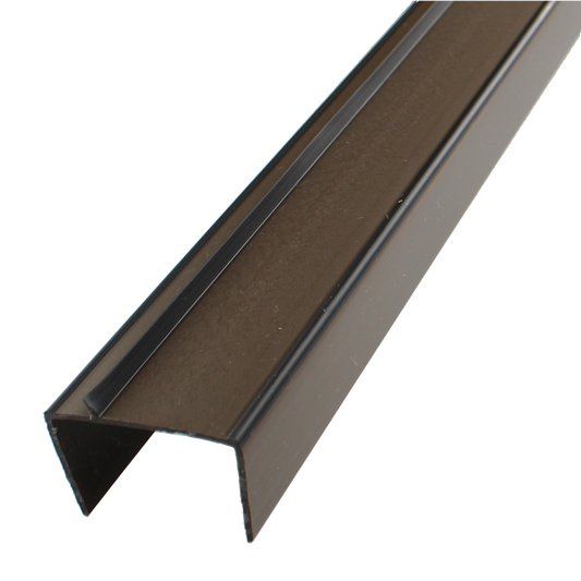 FRAMEFIT Fire Door Bottom Seal Carrier 1 Metre FD30 - Brown