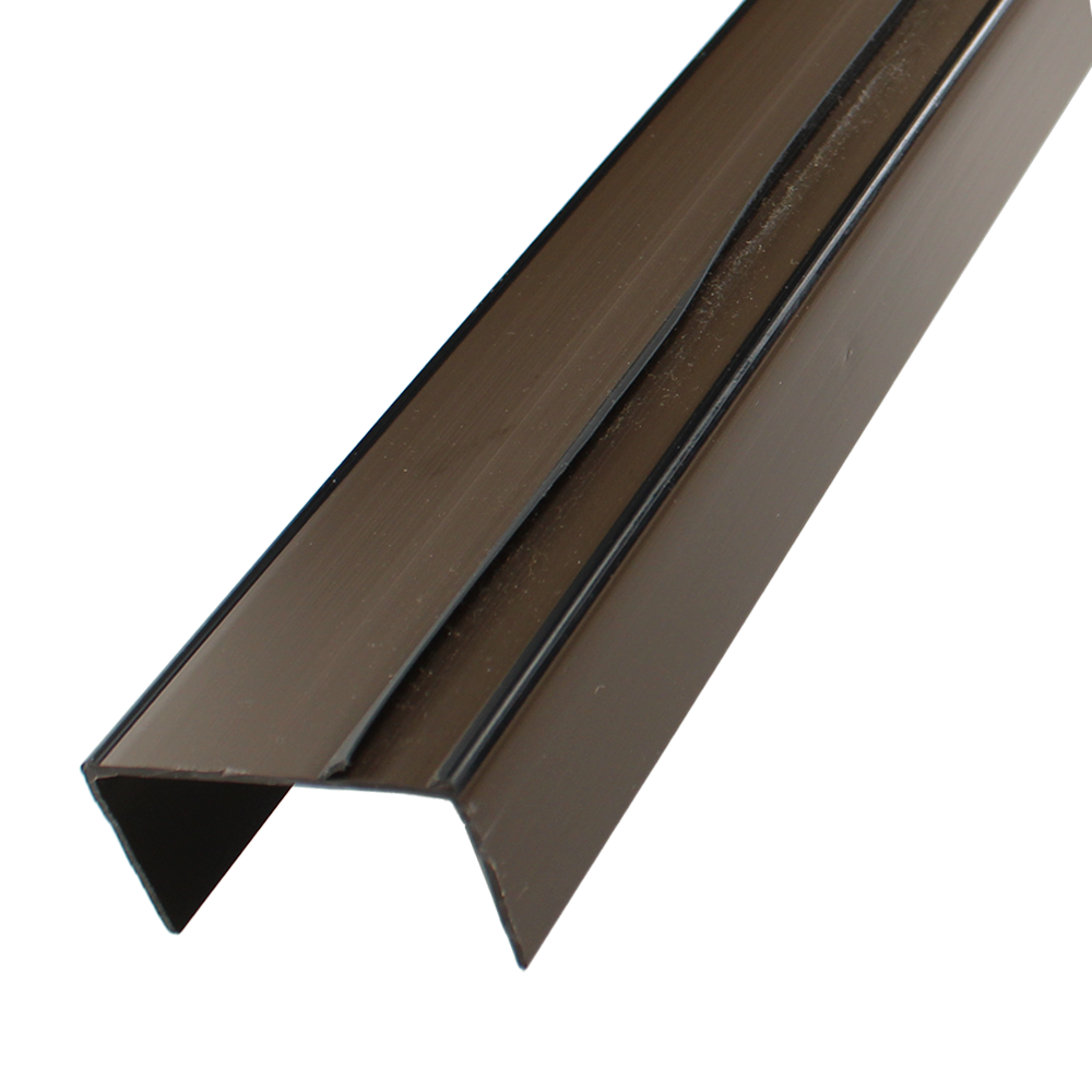 FRAMEFIT Fire Door Bottom Seal Carrier 1 Metre FD60 - Brown