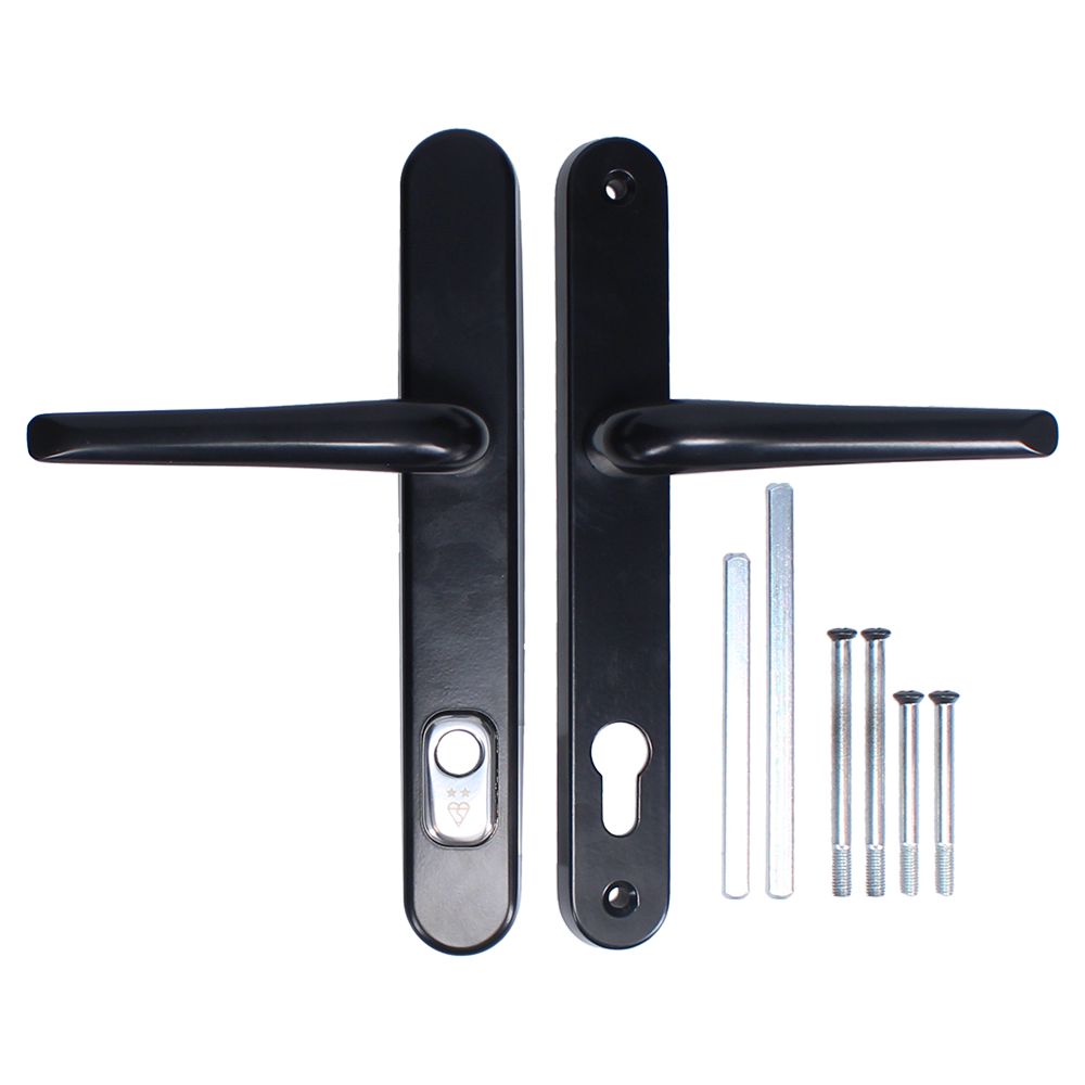 DYNAMIC TS007 2 Star Lever/Lever Security Door Handle Black