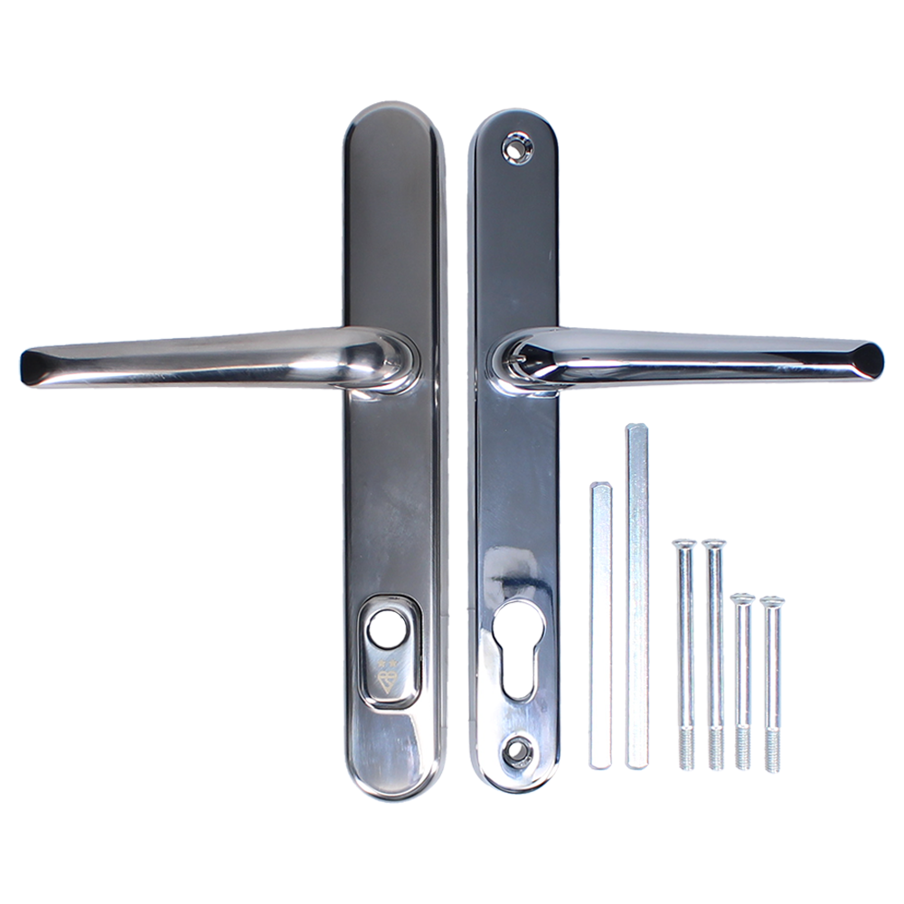 DYNAMIC TS007 2 Star Lever/Lever Security Door Handle Chrome
