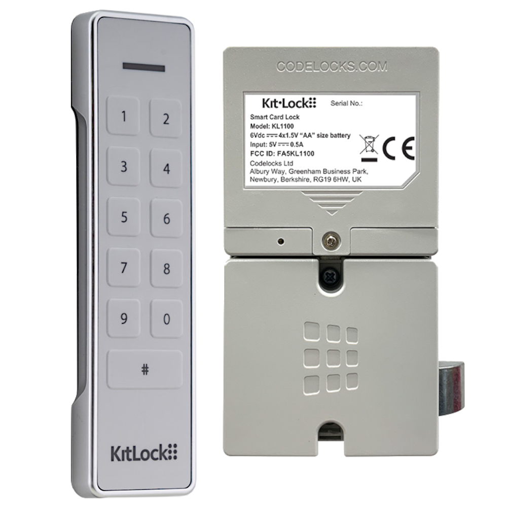 CODELOCKS KitLockFlex KL1100 KeyPad Locker Lock With Powered Latch KL1100 - Stone