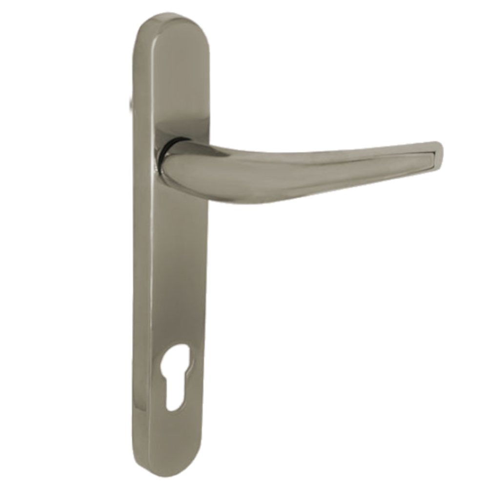 ELITE Lever/Lever UPVC Handle 211mm Short Backplate Champagne Gold