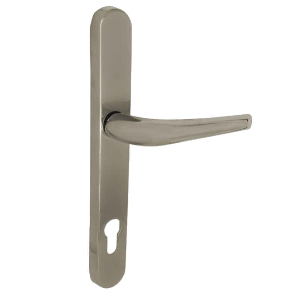 ELITE Lever/Lever UPVC Handle 244mm Long Backplate Champagne Gold