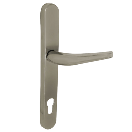 ELITE Lever/Lever UPVC Handle 244mm Long Backplate Champagne Gold