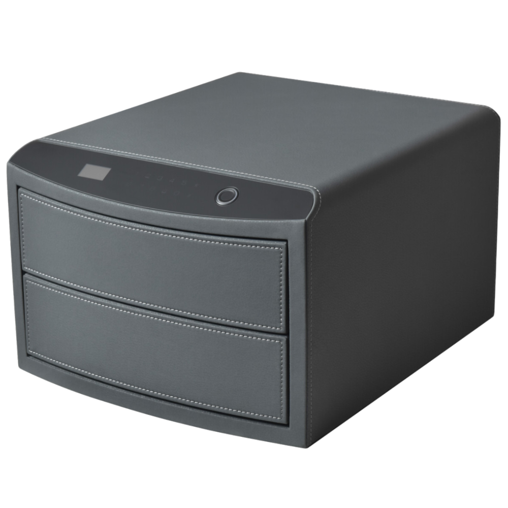 SECURIKEY Biometric Jewellery Drawer Safe SDDS2-ZE-BIO - Grey