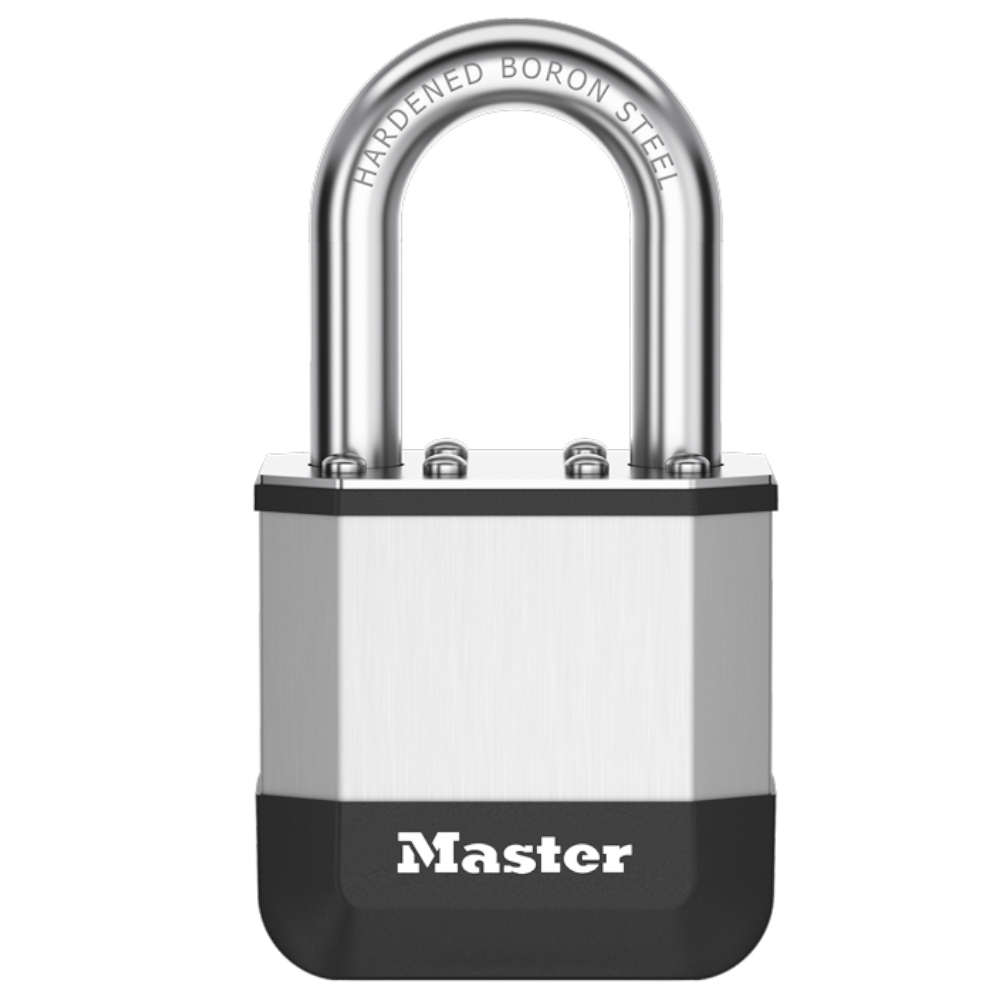 MASTER LOCK Elite Laminated Padlock Open Shackle 44mm Keyed to Differ - Silver