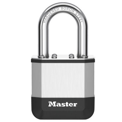 MASTER LOCK Elite Laminated Padlock Open Shackle 44mm Keyed to Differ - Silver