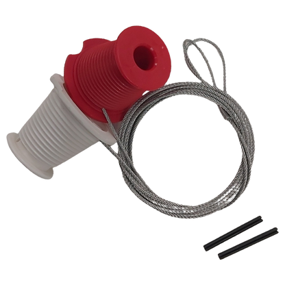 CARDALE Old Type Cones & Cables Pair To Suit Canopy Garage Doors Red & White