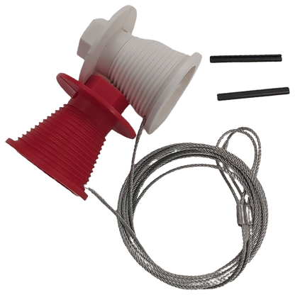 CARDALE CD45 Cones & Cables Pair Black 1360mm Red & White