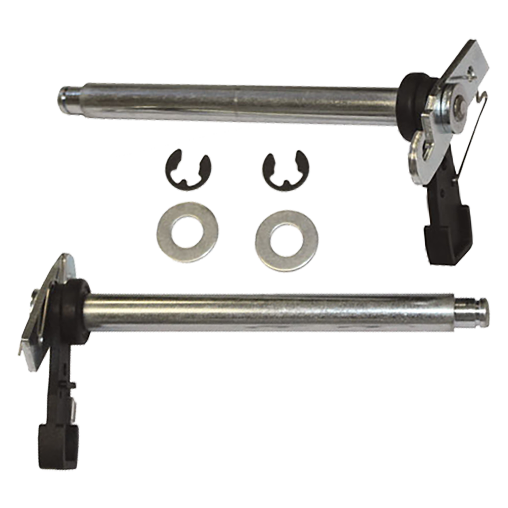 CARDALE Wheel Spindle Assembly Pair To Suit CD Professional Canopy Garage Doors 2001 To 2003 Black & Silver