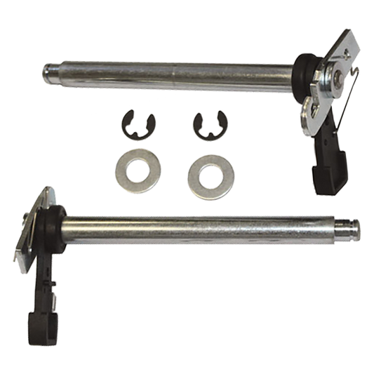 CARDALE Wheel Spindle Assembly Pair To Suit CD Professional Canopy Garage Doors 2001 To 2003 Black & Silver