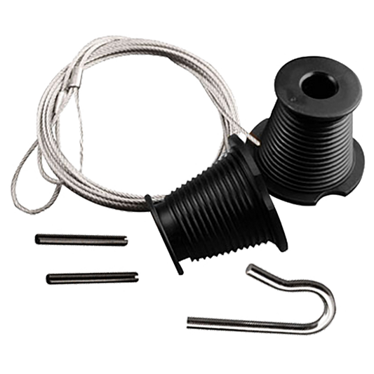HENDERSON Cones & Cables Pair To Suit Canopy Garage Doors (Except Premier Range) Black