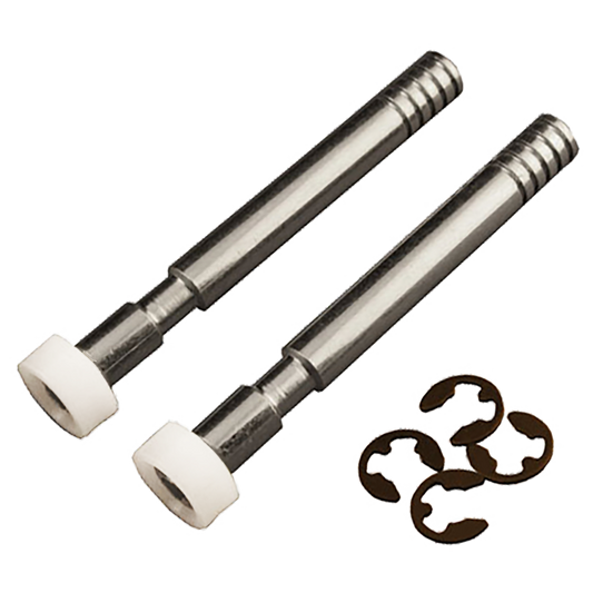 HENDERSON Circlip Type Spindle & Rollers Pair To Suit Pre-Premier Single Canopy Garage Doors 123mm