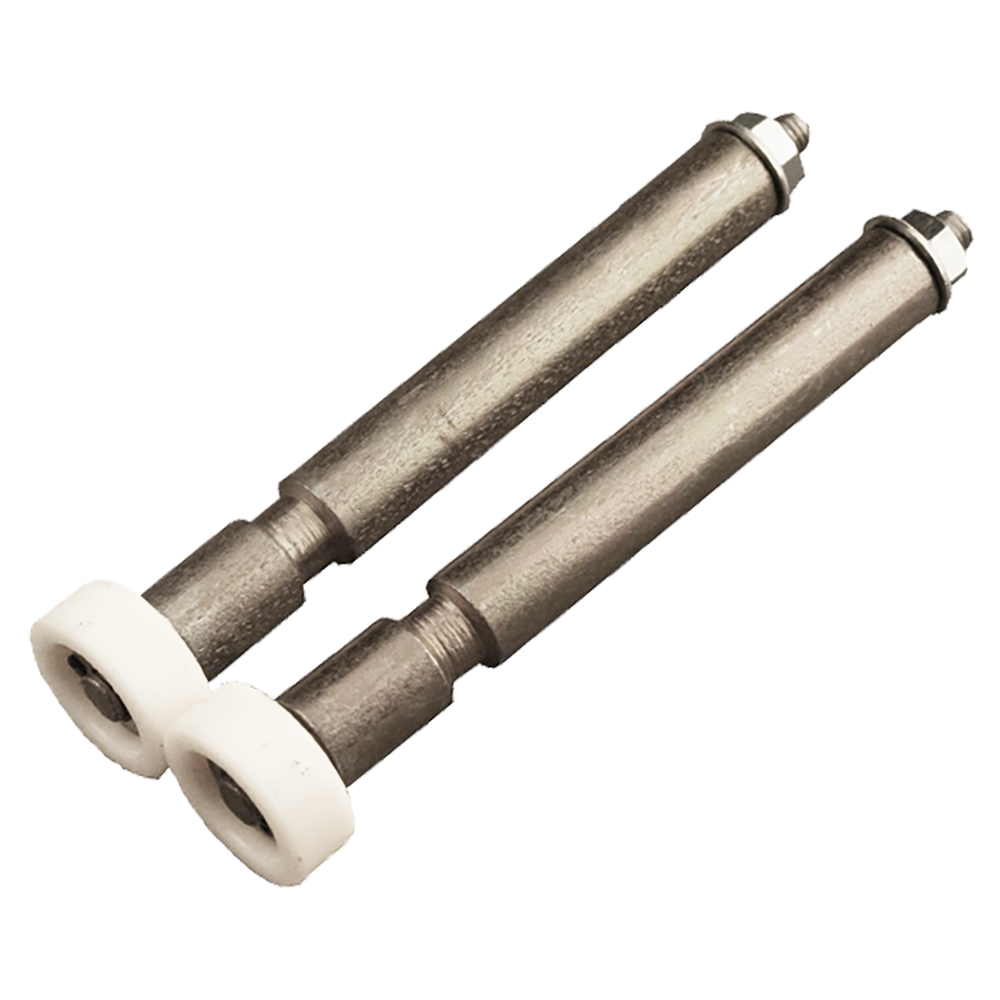HENDERSON Mk1 Merlin Spindles & Rollers Pair To Suit Older Canopy Garage Door 115mm