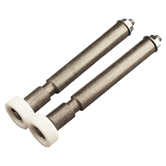 HENDERSON Mk1 Merlin Spindles & Rollers Pair To Suit Older Canopy Garage Door 115mm