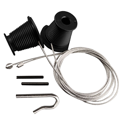 HENDERSON Premier Cones & Cables Pair Black To Suit Canopy Garage Doors Post 1992 Black