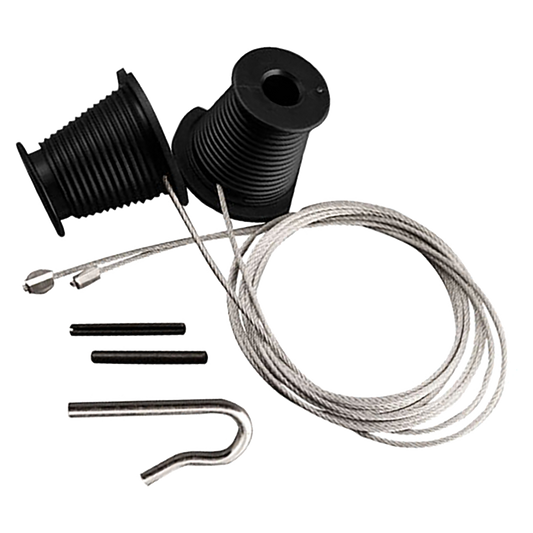 HENDERSON Premier Cones & Cables Pair Black To Suit Canopy Garage Doors Post 1992 Black