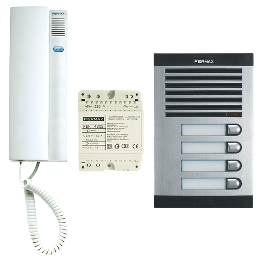 FERMAX 6204 4 Way Citymax Audio Door Entry Kit White