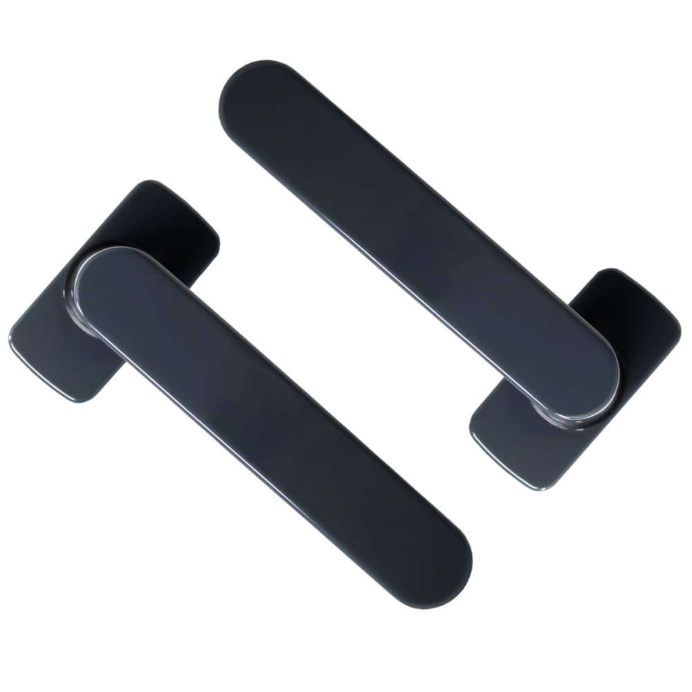 POLARIS Bifold Lever Handle 43mm & 50mm Screw Centres Pair - Anthracite Grey