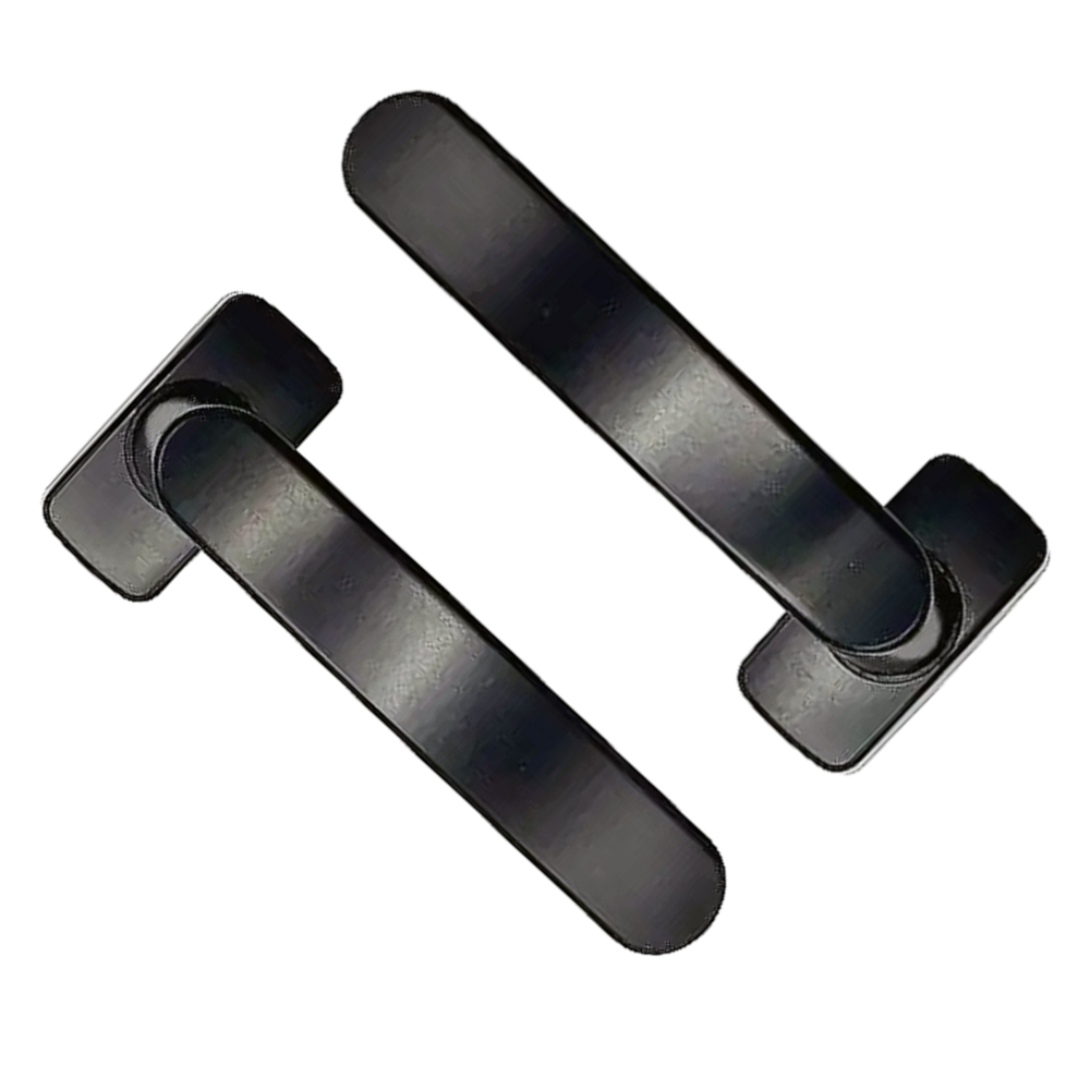 POLARIS Bifold Lever Handle 43mm & 50mm Screw Centres Pair - Black