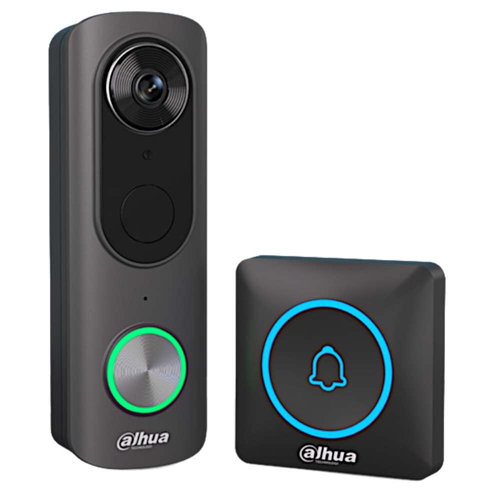 DAHUA Wi-Fi Doorbell & Chime Set KIT/DH-IPC-DB43BP-BTR-BLACK/DH-IPC-DS3BP-BLACK