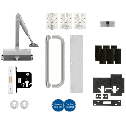 ZOO Architectural Fire Door Pack For Corridor Door (Locking) KITA1-FDP-A1