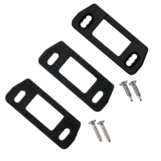 CODELOCKS Universal Strike Plate With Gasket Marine Grade - Black