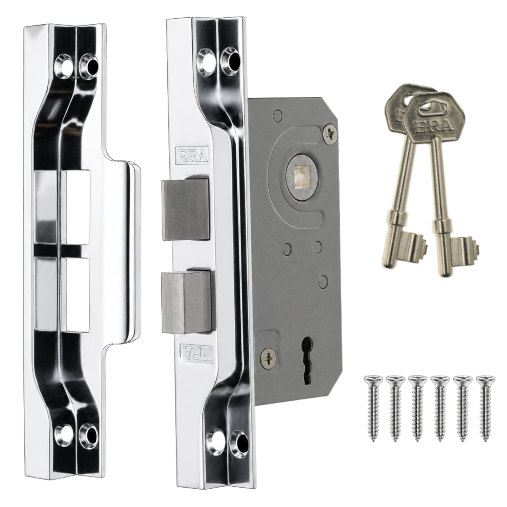 ERA 2 Lever Rebated Sashlock 65mm - Chrome