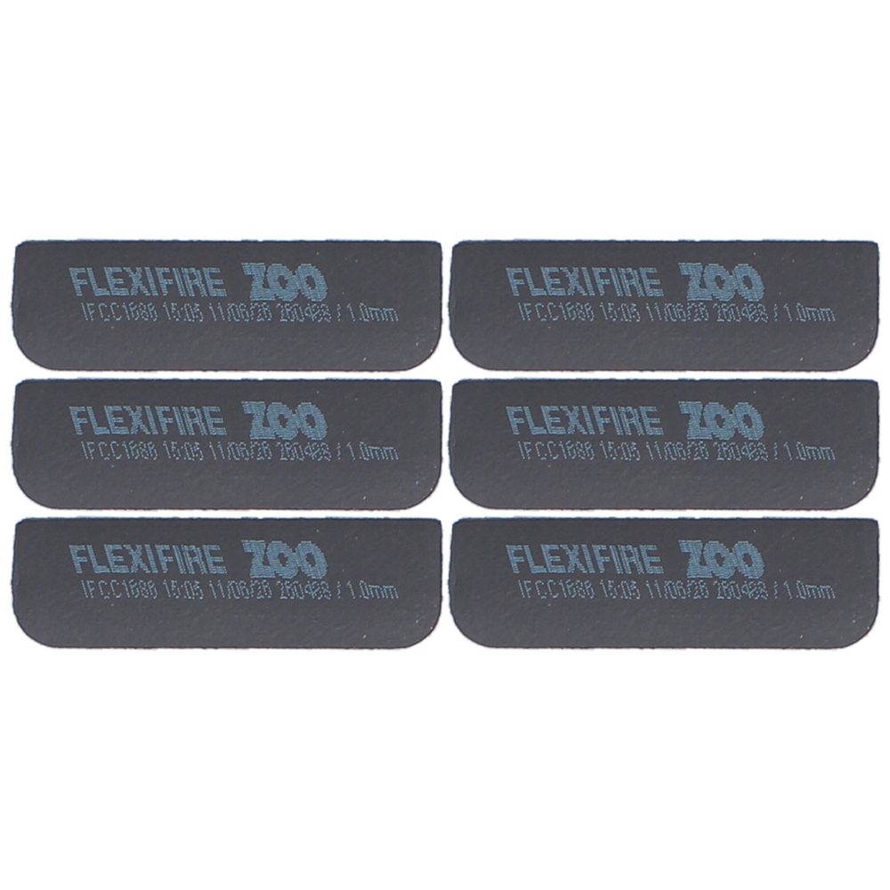 ZOO Intumescent Hinge Pads ZIHR02 (6 Per Pack) 100mm x 30mm Graphite Hinge Pads 30 Min Fire 1mm - Graphite