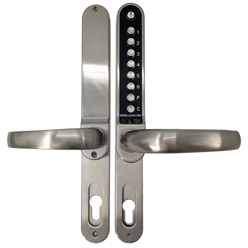 BORG LOCKS BL6100 ECP Easicode Pro Narrow Stile Digital Combination To Suit Multipoint Locks Satin Stainless Steel