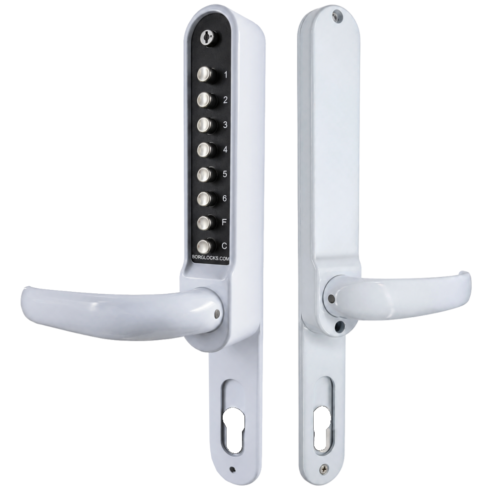 BORG LOCKS BL6100 ECP Easicode Pro Narrow Stile Digital Combination To Suit Multipoint Locks White