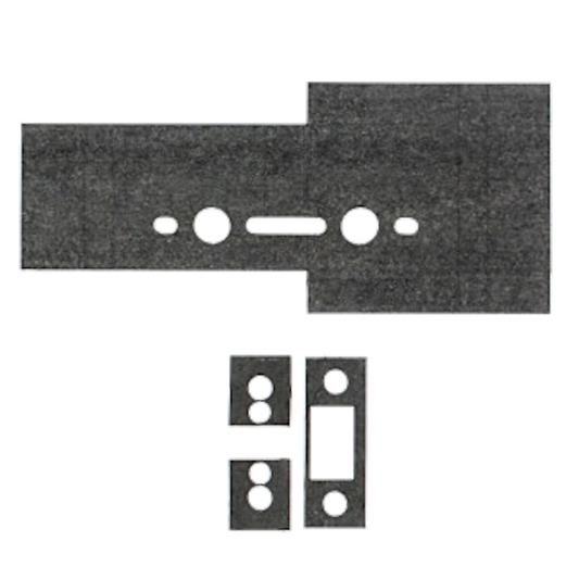 ZOO Intumescent To Suit ZUKF Universal Flat Latch 1mm Intumescent - Graphite