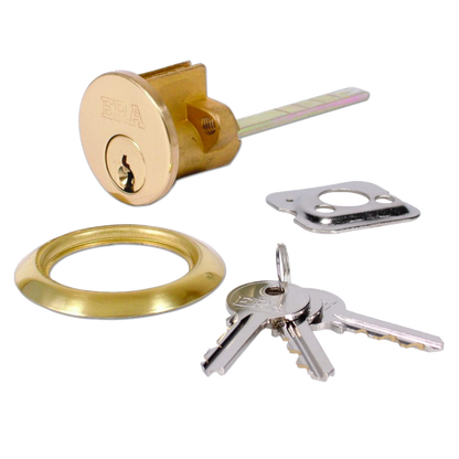 ERA 863 5-Pin Rim Cylinder Keyed To Differ 863-31 - Polished Brass
