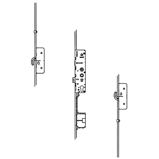 AVANTIS Kubu 2 Hook 2 Cams 16mm Faceplate With Serrated Rods For Shootbolts 45/92-62 DLS-01-A-557-M-ZC-45