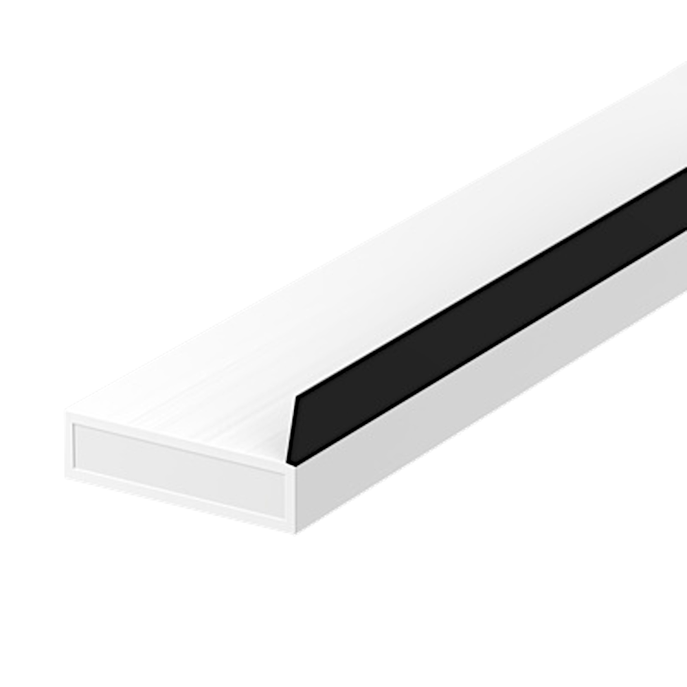 LORIENT Door Seal 2100mm x 4mm Fire Smoke & Acoustic (AS) 15mm AS Seal - White