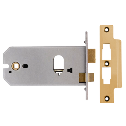 UNION L2041 Horizontal Oval Sashcase 152mm PL - Polished Brass