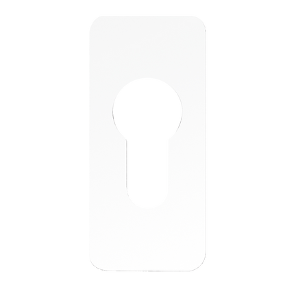 SOUBER TOOLS EE2 Self Adhesive Euro Escutcheon White