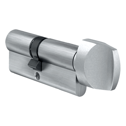 EVVA A5 KDZ Euro Key & Turn Cylinder KD 82mm 41-T41 36-10-T36 - Nickel Plated