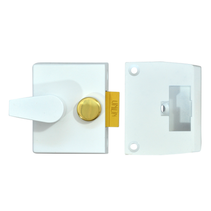 UNION 1026, 1027 & 1028 Non-Deadlocking Nightlatch 1027 40mm WE Case Only - White