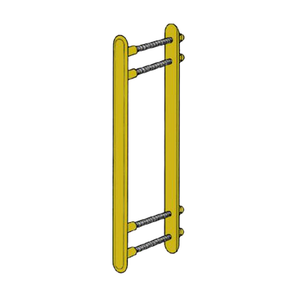 KICKSTOP 9602 Door FrameGuard 300mm - Polished Brass