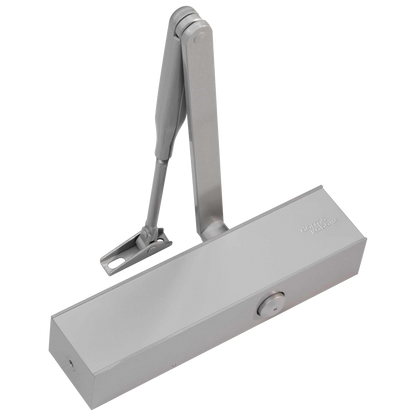 DORMAKABA TS83 Size 2-5 Overhead Door Closer Backcheck & Delayed Action - Silver Enamelled