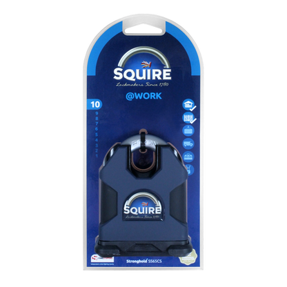 SQUIRE SS65CS Stronghold Steel Closed Shackle Padlock Keyed To Differ Pro