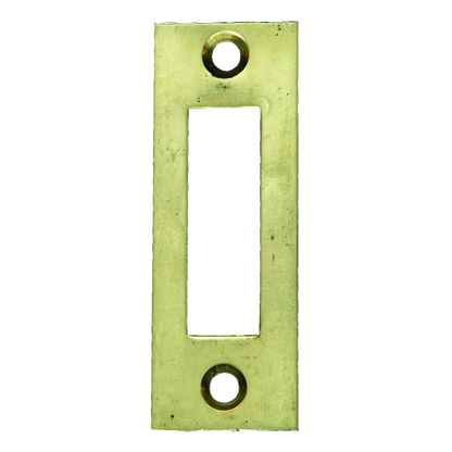 UNION 2157 & 2177 Strike Plate Polished Lacquered Brass