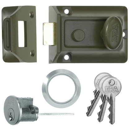 ERA 135 Non-Deadlocking Nightlatch 60mm & Cyl - Satin Chrome